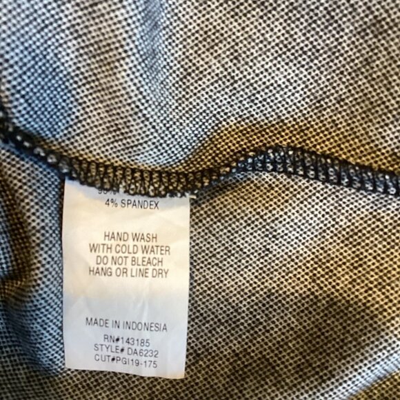 Popular Basics Sheath Tank Dress Jrs L Herrinbbone #116K - Picture 7 of 7